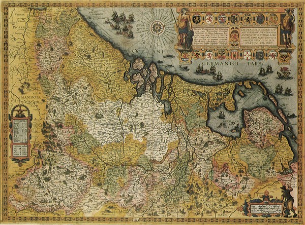 Belgium and Holland Map 1606