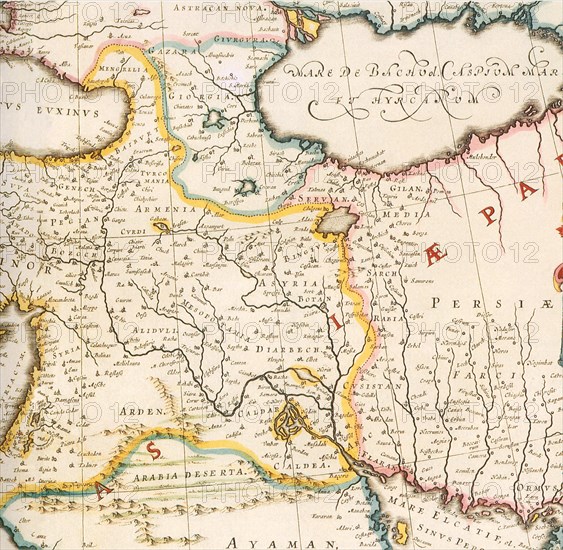 Map of Mesopotamia 1650