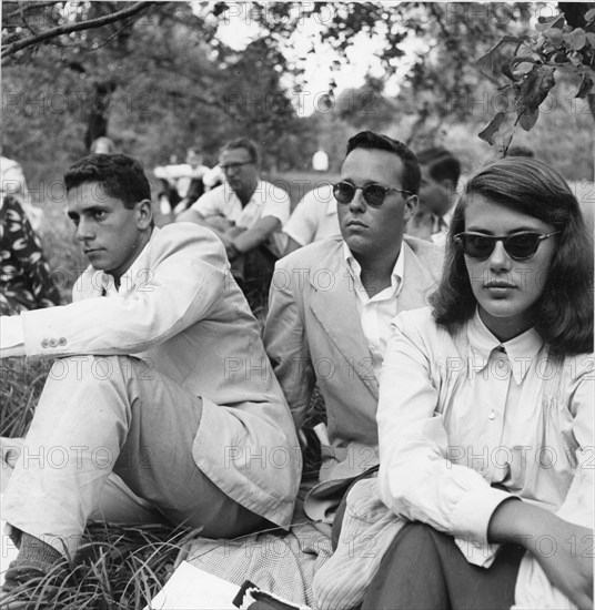 Audience Listening To Outdoor Concert