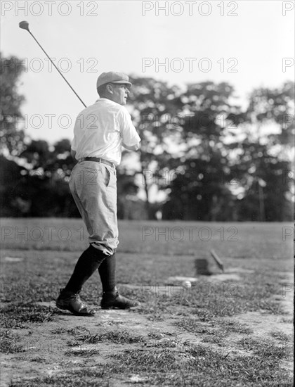 Vintage Golf Photo - Politician playing golf circa 1917.