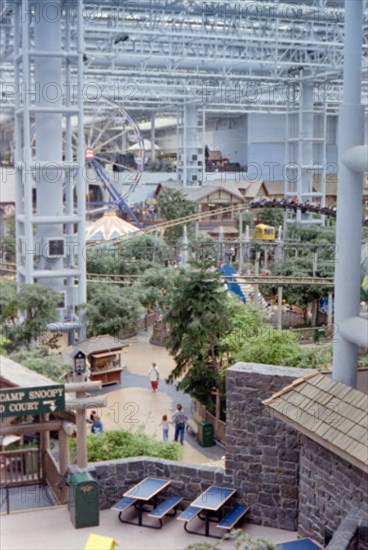 Amusement rides inside the Mall of America in Minnesota circa 1994-1996.