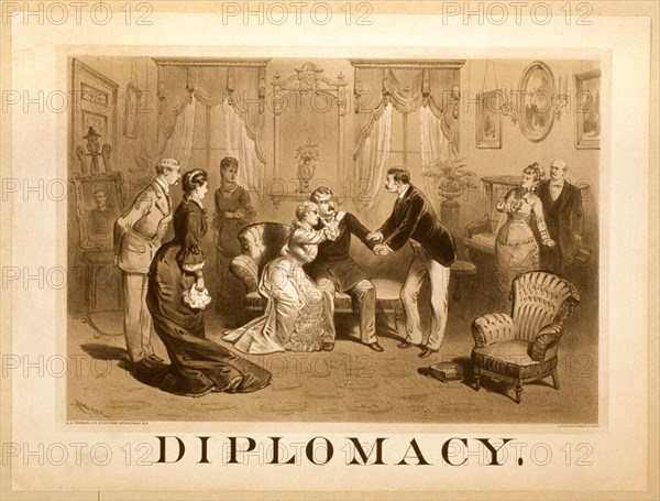 Diplomacy Theatrical Poster circa 1878.