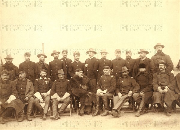 The fighting 7th officers.