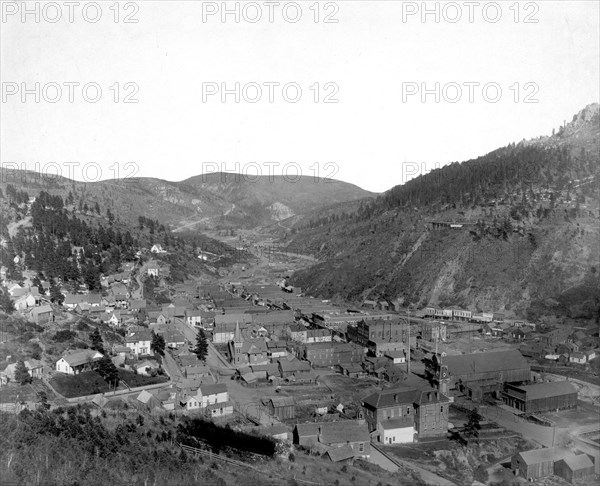 Deadwood, [S.D.] from Mrs. Livingston's Hill 1887-1892.