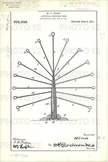 Artificial Christmas Tree 1911.