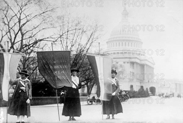 Woman Suffrage Movement -  Woman suffrage picket parade Washington D.C. circa 1917.