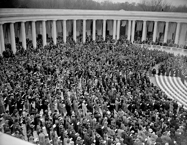 Easter sunrise services at Arlington. Washington, D.C. circa 1938.