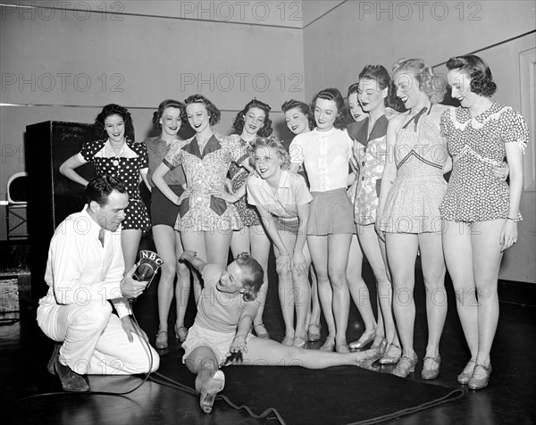 NBC Girls Dancing Class circa 1938 or 1939 .