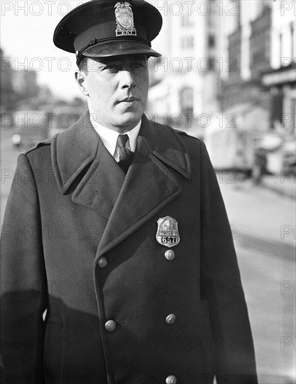 1930s Washington D.C. Policeman - Metropolitan police officer. Washington, D.C. circa 1932.