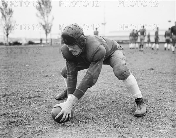 Captain of Navy team. Ben Robertshaw circa October 24, 1935.