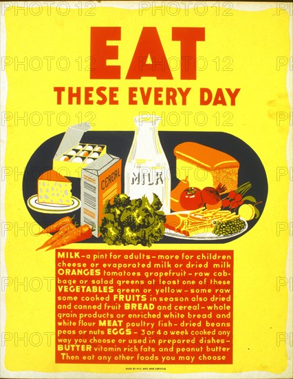 Eat these every day circa 1941-1943.