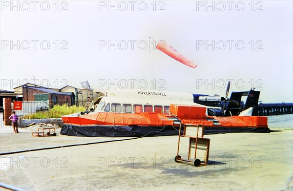 Hovertravel Hovercraft in the UK circa 1973.