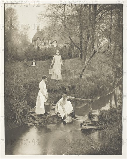 1892 Art Work -  At Shottery Brook -  James Leon Williams.