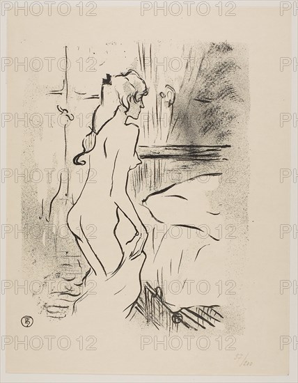 1893 Art Work -  Study of a Woman - Henri de Toulouse-Lautrec.