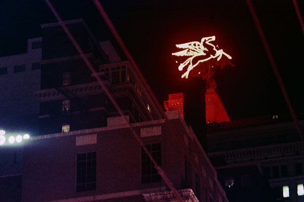 1956 Dallas - Mobil Oil Pegasus in Dallas, Texas (original Pegasus) .