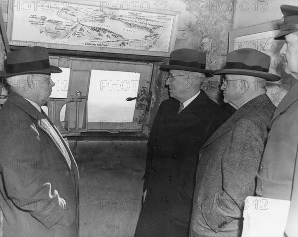 Truman At Washington Monument