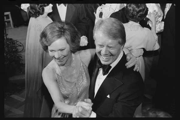 President and Mrs. Carter dancing