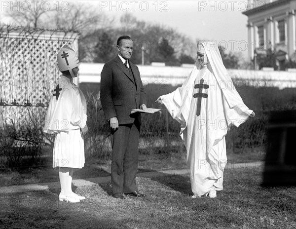 President Calvin Coolidge buying Christmas Seals