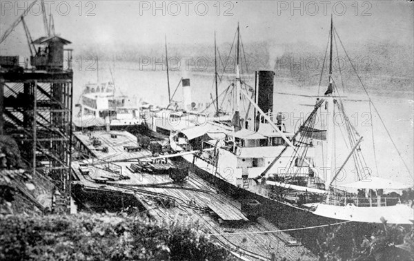 Ships at Booth Pier in Iquitos Peru