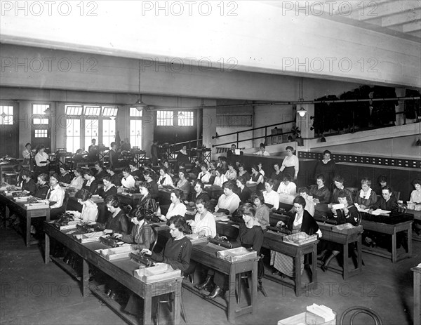 Interior of Workers at the Tabulating Machine Company