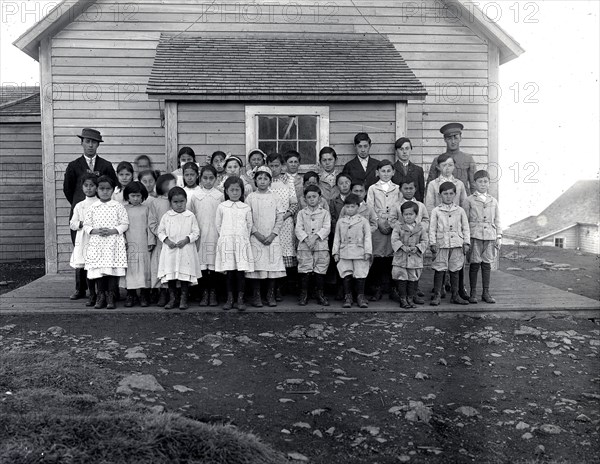 Pribilof Islands - St George School Students And Teachers.