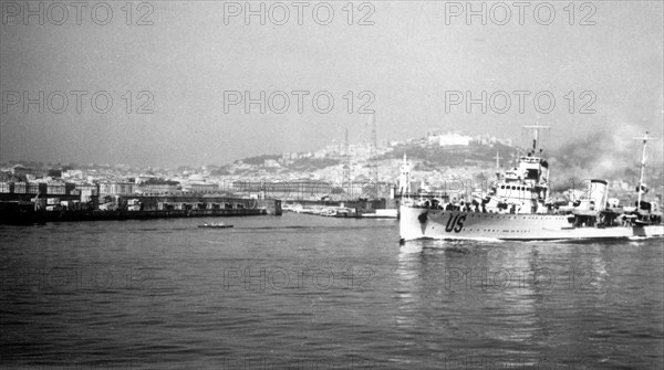 Port of Naples in Naples Italy