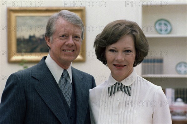 Portrait of Rosalynn Carter and Jimmy Carter