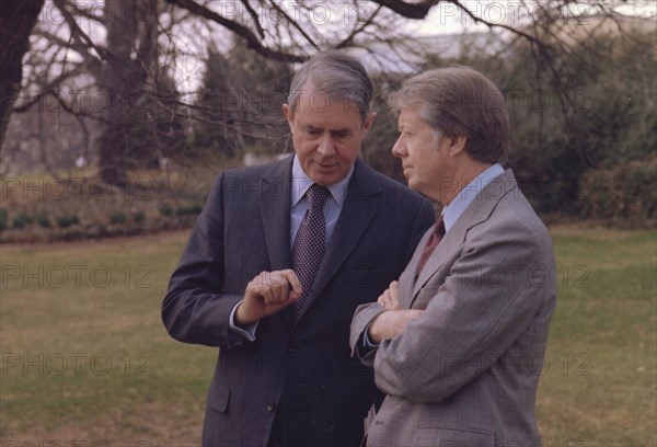 Jimmy Carter and Secretary of State Cyrus Vance