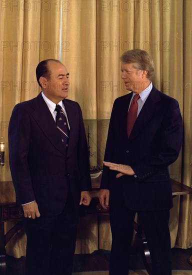 Jimmy Carter with Carlos Humberto Romero