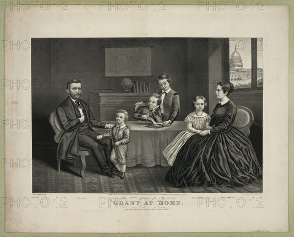 19th Century U.S. History Lithograph