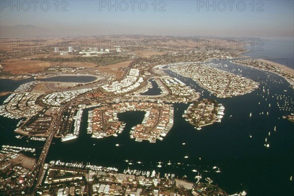 Aerial of Upper Newport Bay in Orange County