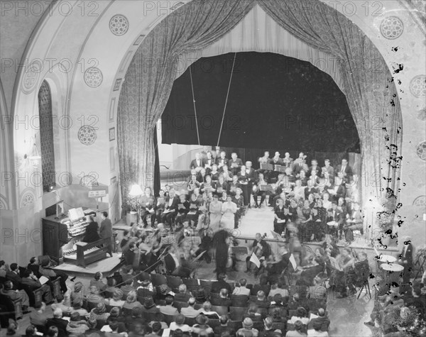 Orchestra playing in the Y.M.C.A. ca. between 1933 and 1946