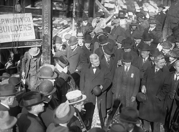 Laying corner stone, American Federation of Labor ca. between 1909 and 1920