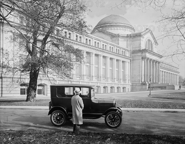 Ford Motor Company Ford car at new museum ca.  between 1918 and 1928