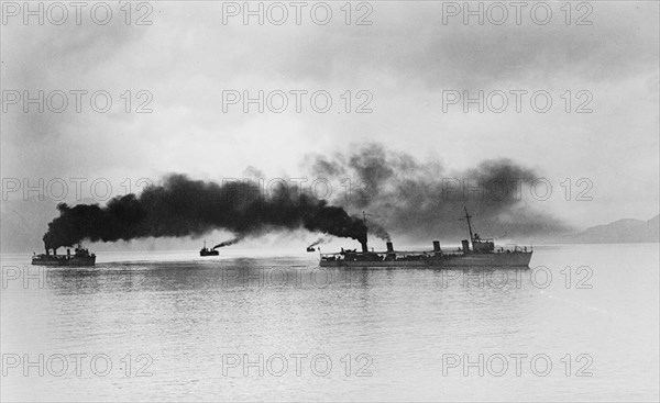 Torpedo Boat Destroyers at Seward, Alaska ca.  between 1918 and 1920