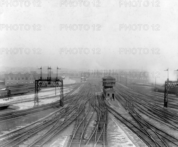 Empty railroad yard at Union Station, Washington, D.C. ca. 1909