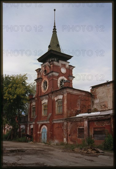 Solntse Match Factory (1911), main tower, Usol'e Sibirskoe, Russia; 2000