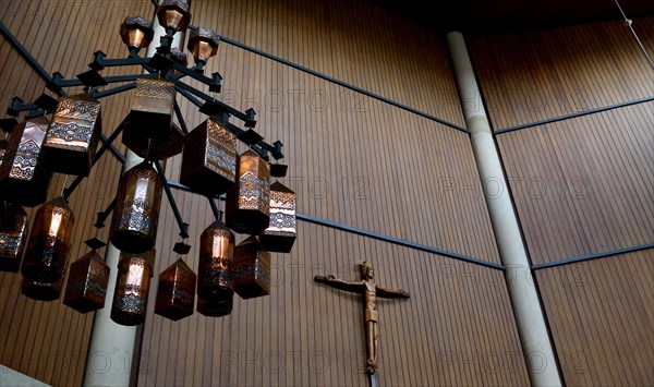 Interior of the Church of the Incarnation on the campus of the University of Dallas in Irving, TX