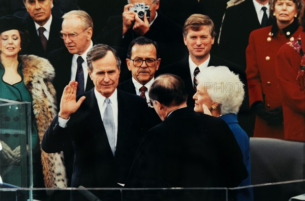 Swearing in of President George H.W. Bush,  1989