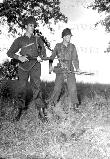 M/Sgt Charles Flannery and Cpl. Wallace Farr