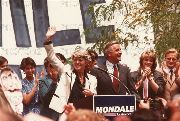 Walter Mondale and Geraldine Ferraro