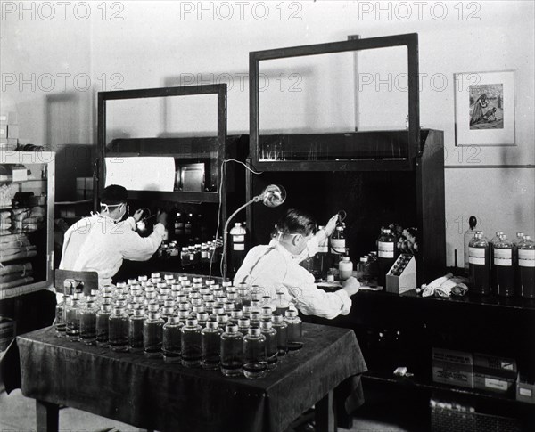 Bottling liquid plasma ca. 1944