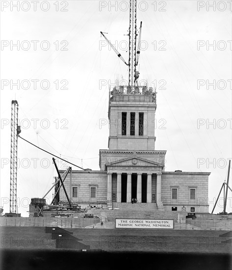 Construction of the George Washington Masonic National Memorial in Alexandria