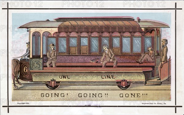 Owl line. Going! Going!! Gone!!! ca 1885