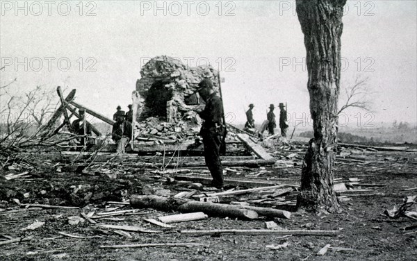 Ruins of Mrs. Henry's house