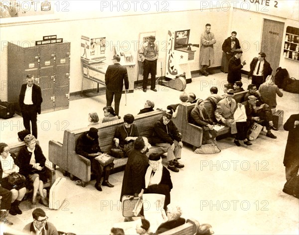 Stranded Travelers in Bus Station January 27