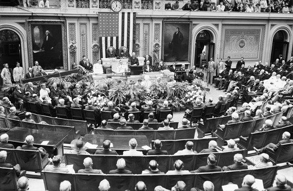 Addressing a joint session of congress