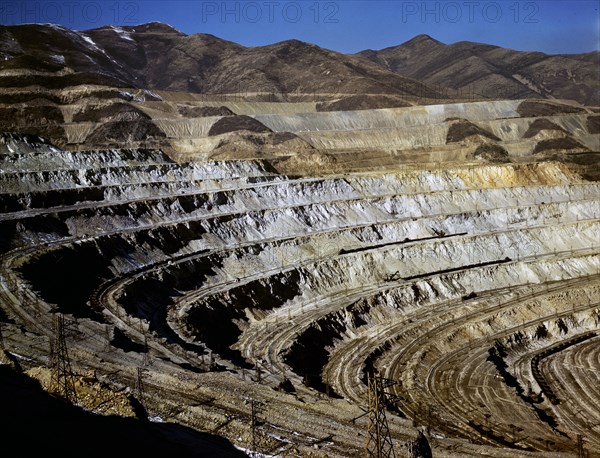 View of the Utah Copper Company open