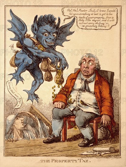 The property tax cartoon ca. 1814 - Photo12-Universal Images Group-HUM ...