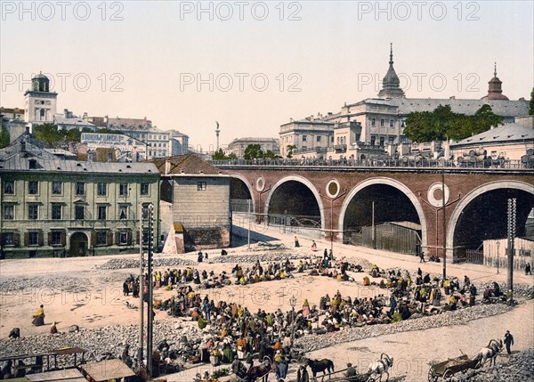 Nowo (i.e. Nowy) Zjazd Street, Warsaw, Russia (i.e. Warsaw, Poland) ca. 1890-1900